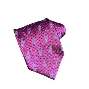 Ermenegildo Zegna 60 x 3.25 Red Paisley Mens Neck Tie